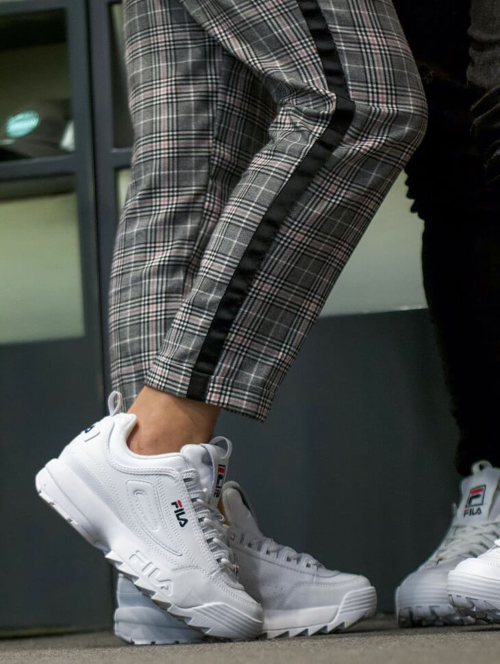 zapatilla fila blanca mujer