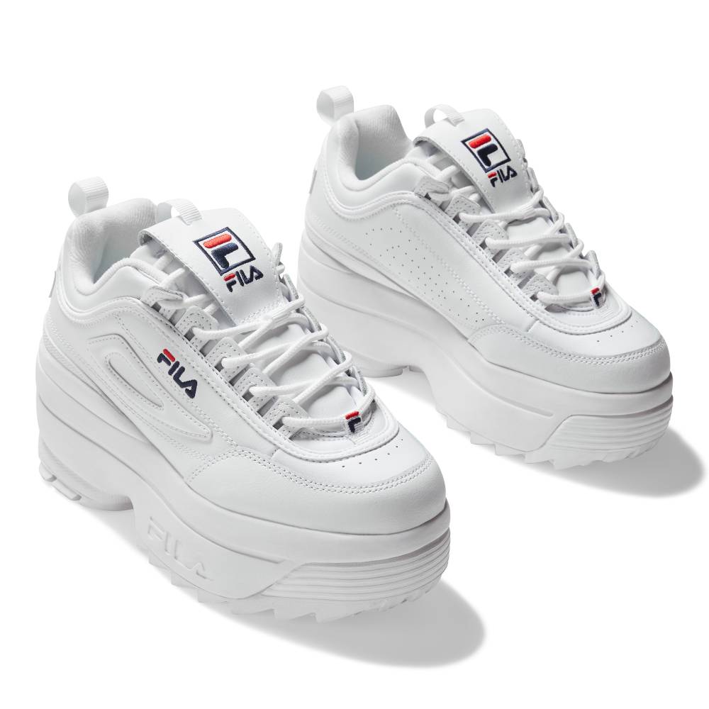 fila white disruptor womens