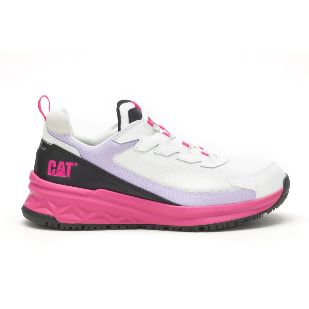 Zapatillas Streamline Runner blancas con rosa para mujer Coliseum