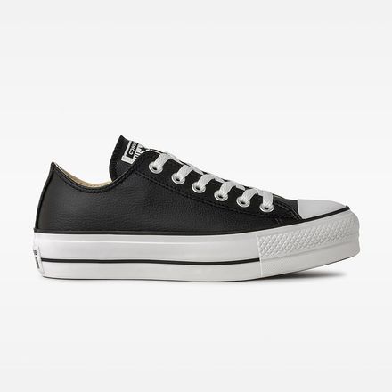 Converse gris clearance plataforma mujer