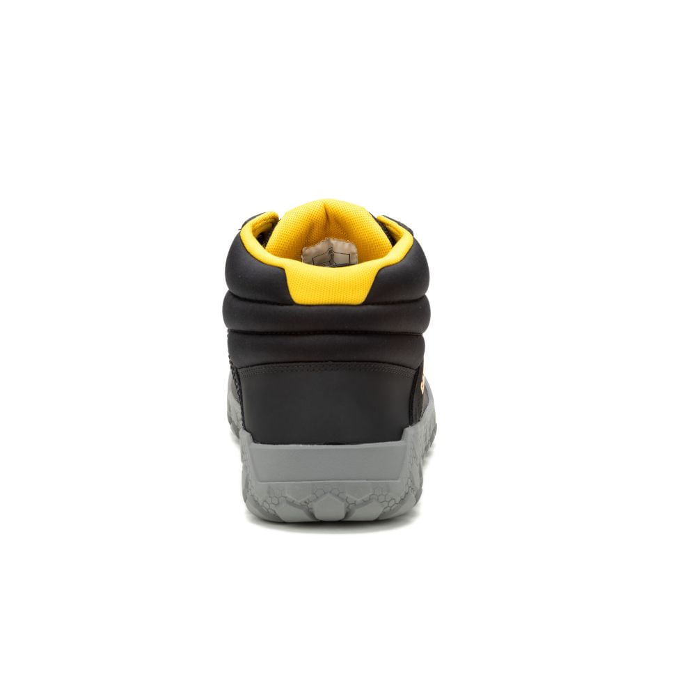 Botin negro Hombre Hex + Mid Caterpillar Coliseum