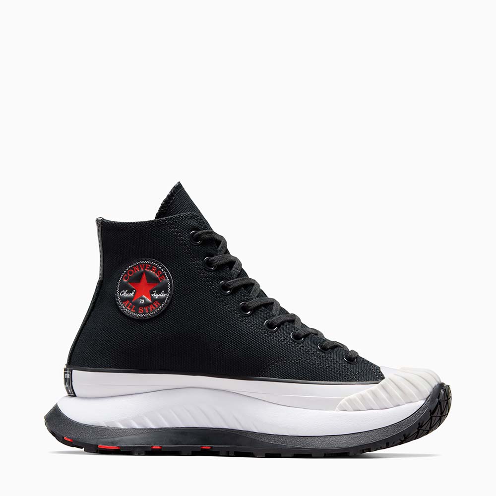 Converse grises 2024 hombre rojo